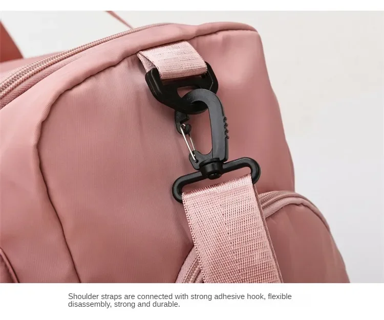 Bolsa de viaje de gran capacidad para mujer, bolsa de gimnasio para fin de semana, bolsas de lona para la noche con comp