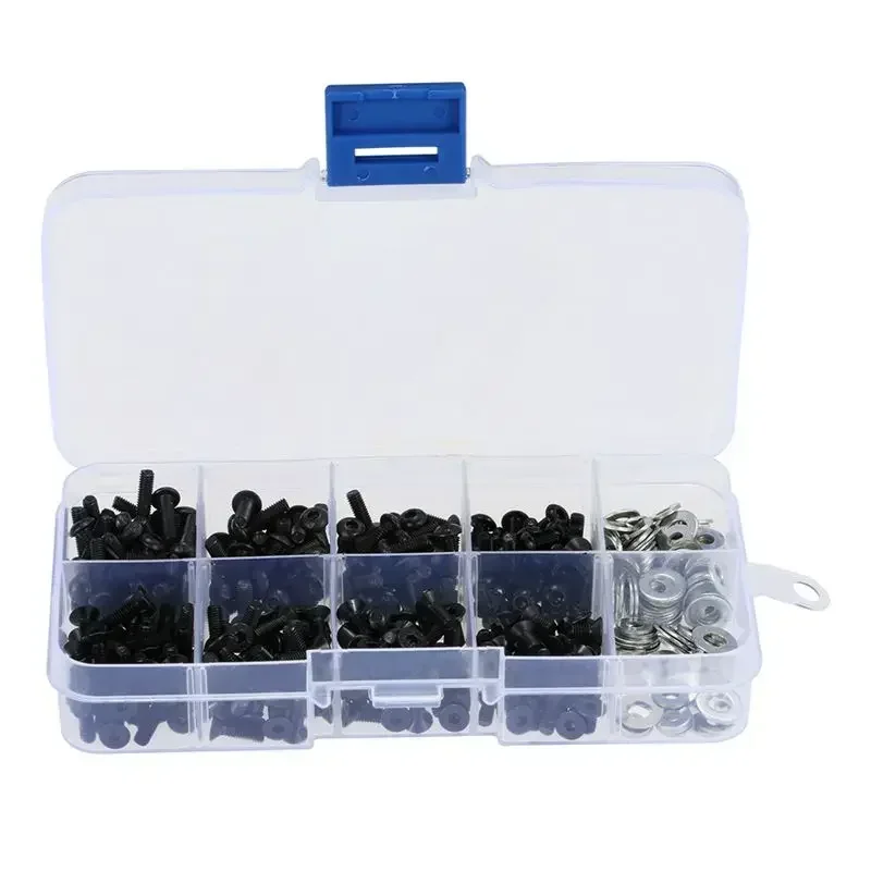 180pcs Schroeven Box Set voor 1/10 HSP Trxs Tamiya HPI Kyosho D90 SRC10 Afstandsbediening RC Auto Onderdelen