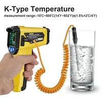 Mestek Infrared Thermometer 800C Non-Contact Temperature Meter Handheld Humidity LCD Industrial Outdoor Digital Thermometer