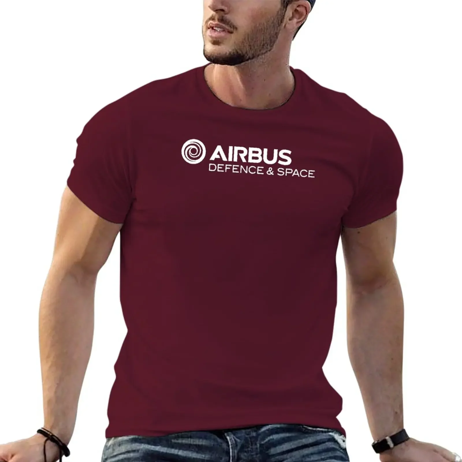 Airbus defence and space for men graphic fashion Round neck Hot sale outfits cartoon vintage manga streetweat heavyweight tops