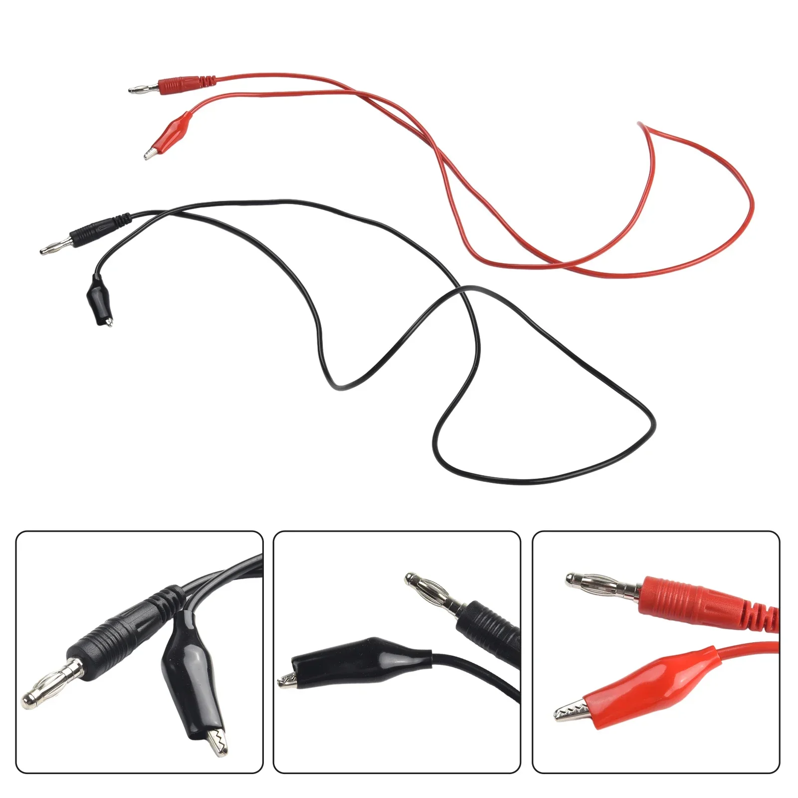 

Alligator Clips Test Line To AV Banana Plug Wire 104cm 1Pair Dual For Multimeter Measure Tools Test Cable Line