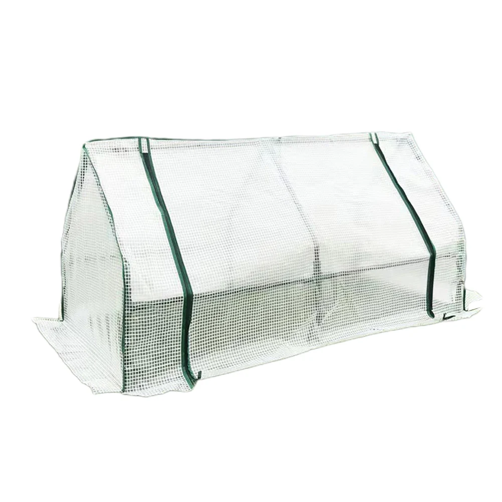 1pc Mini Greenhouse Cover Small Grow Tunnel Outdoor Garden Plant Flower Greenhouse Reinforced Cover With Mesh Grid Supplies