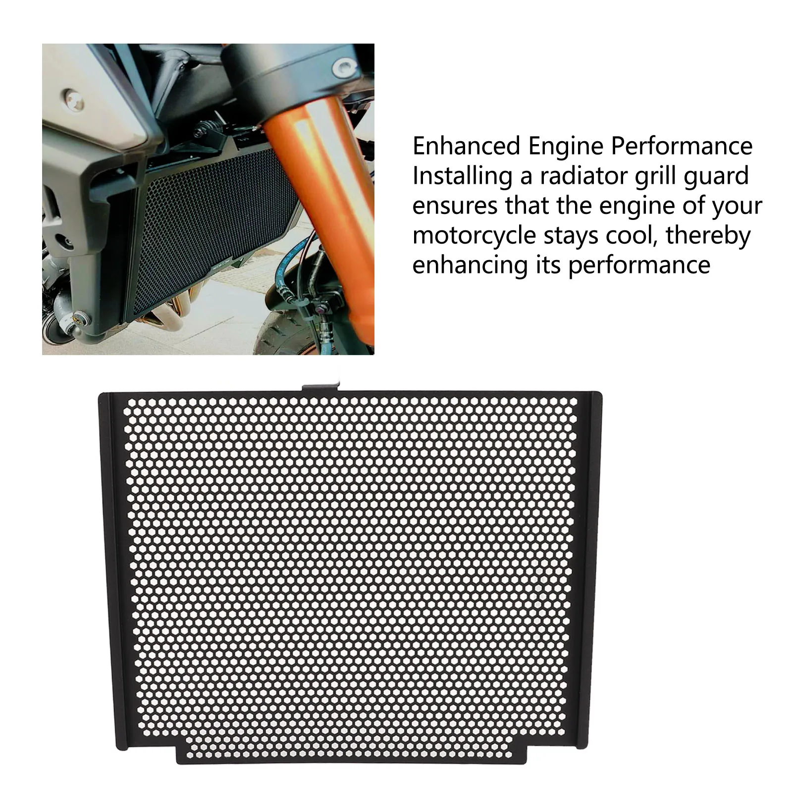 Protecteur de calandre en alliage d'aluminium noir, protection de calandre de remplacement pour CBR600RR 2021 à 2023