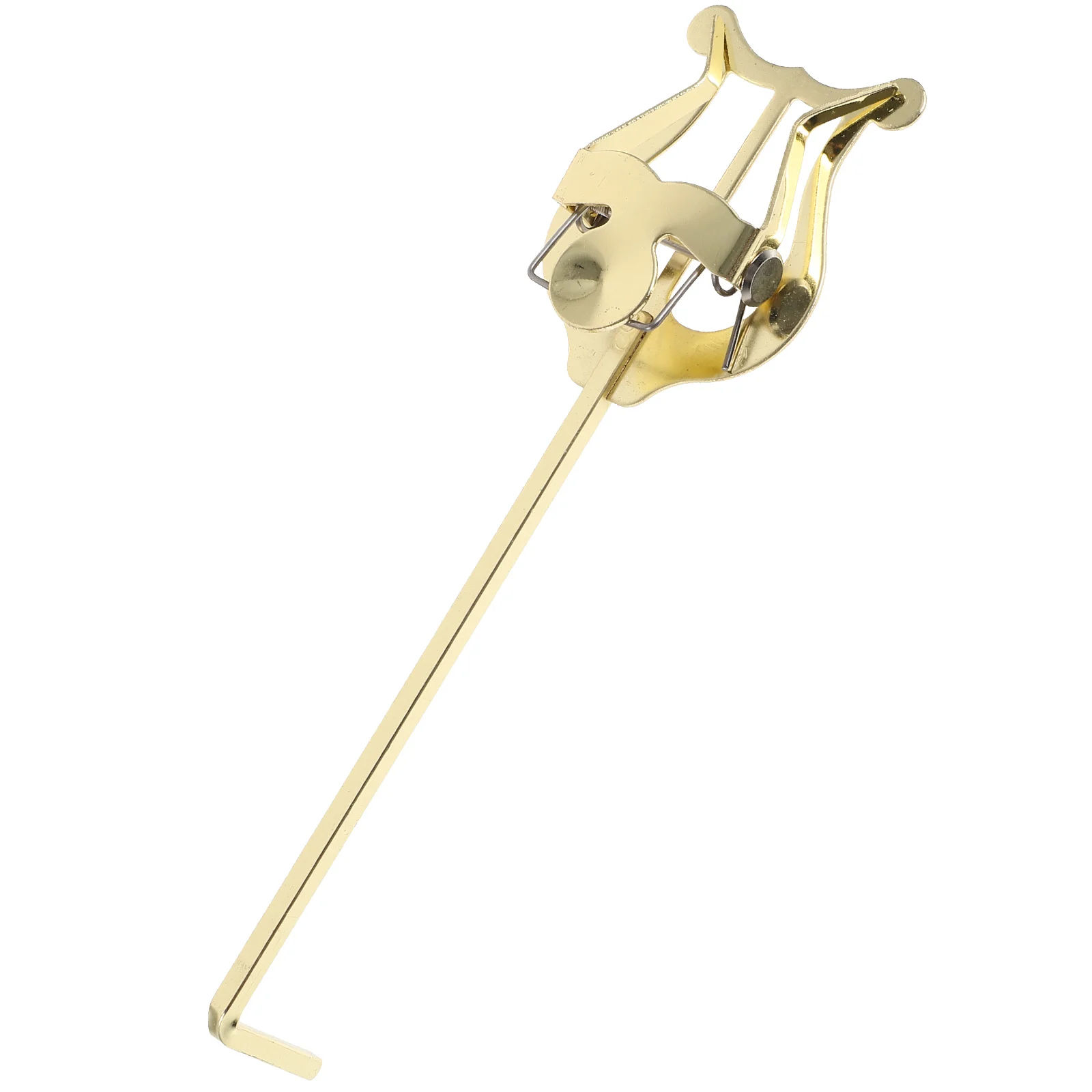 

Portable Trumpet Lyre Sheet Music Clip Golden Easy Install Remove Durable Metal Compact Suitable Trumpets Cornets Musical