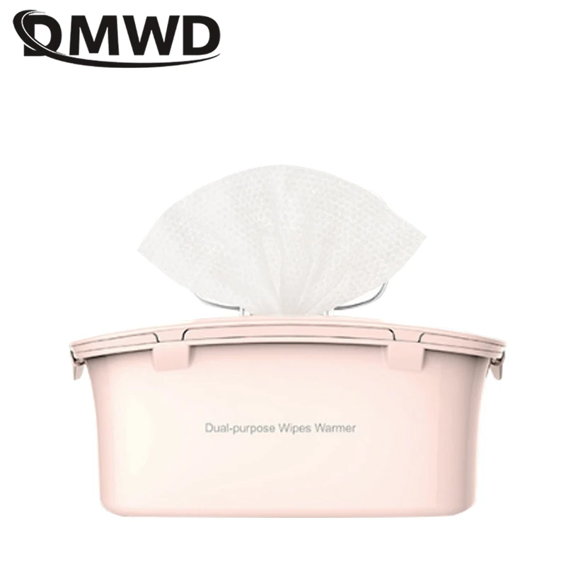 DMWD 220V 8W Portable Baby Wipes Heater For Winter Wet Towel Dispenser Top Thermostatic Heating Wet Tissue Wipes Machine