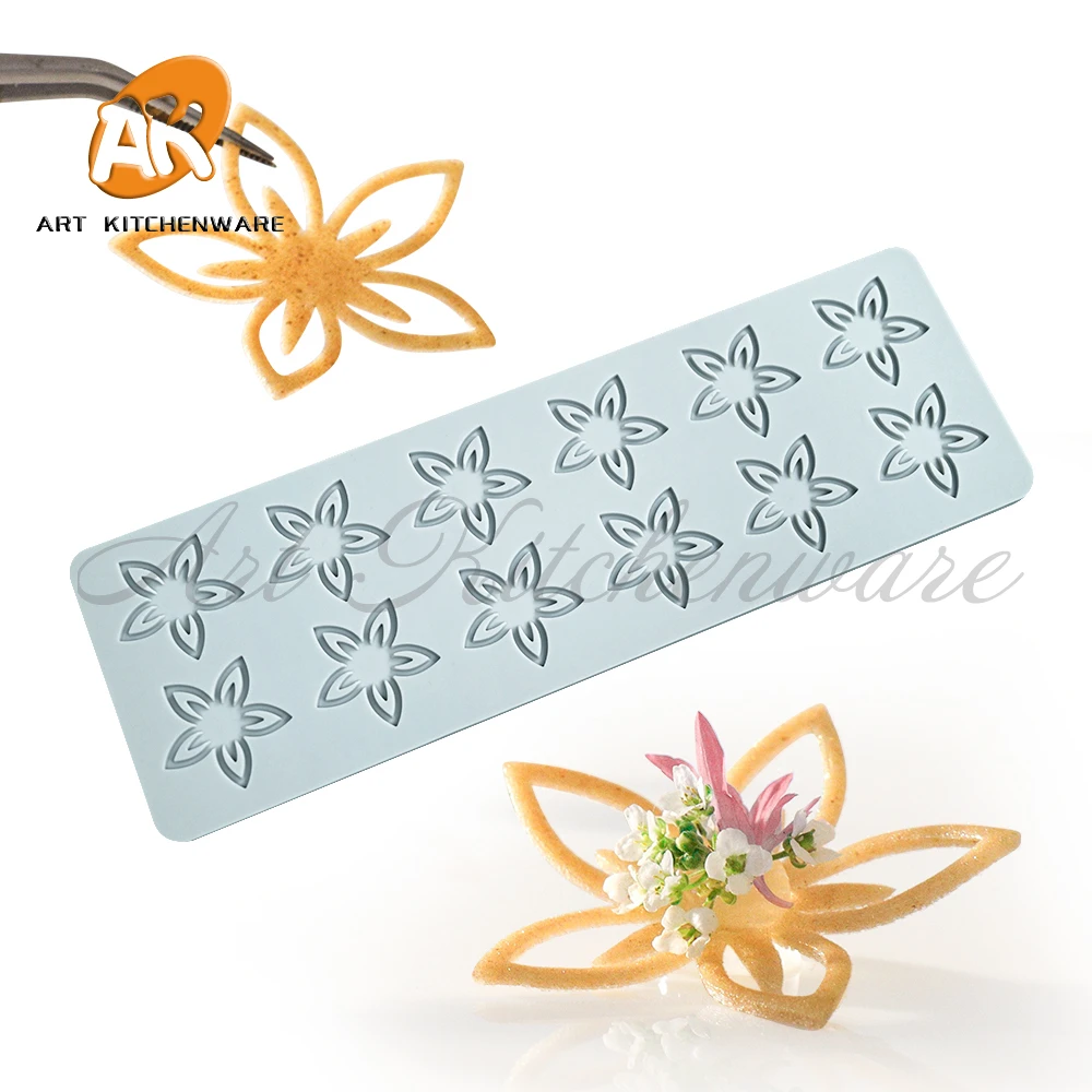 Flowers Design Silicone Cake Lace Mold Cake Decorating Tool Border Decoration Lace Mold kitchen Baking Tool