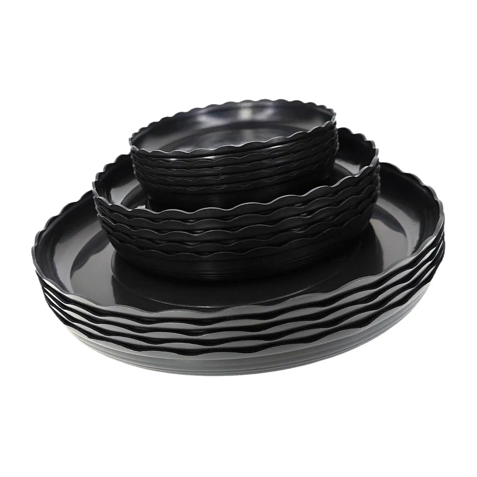 15Pcs Plant Saucers, Round, Lightweight, Plant Trays Plant Pot Saucers for Windowsill Yard Garden Courtyard Balcony