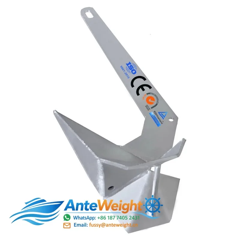 Hot Dipped Galvanized Marine Delta Anchor 63kg/140LB Fast Set Plow Anchors Ship Kayak Yacht Boat HARDWARE Accessories Anchoring