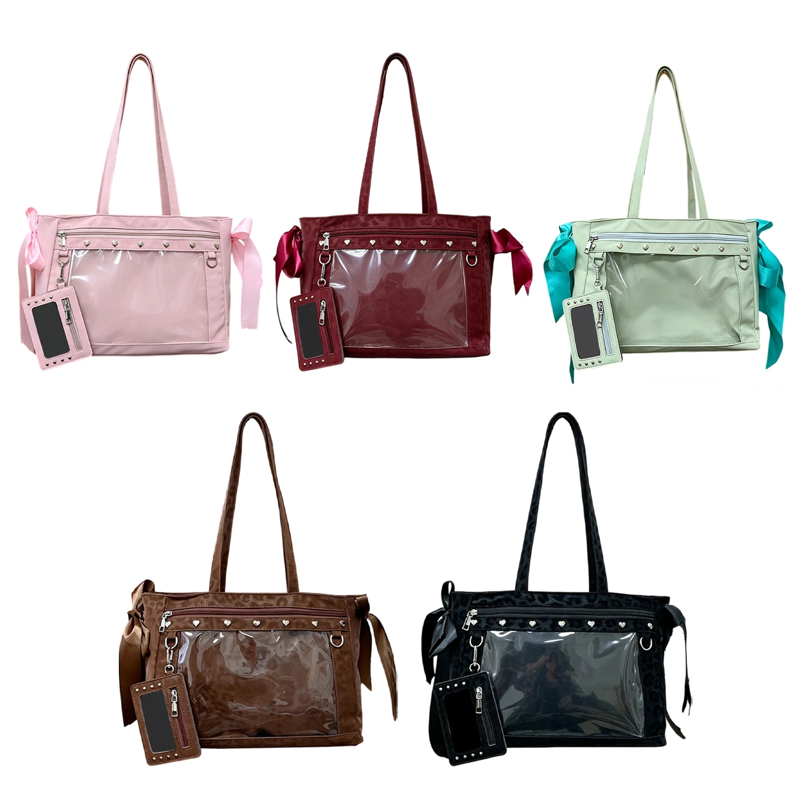 Women PU Leather Leopard Patte - огляд і ціна Leather Work Handbags For Women