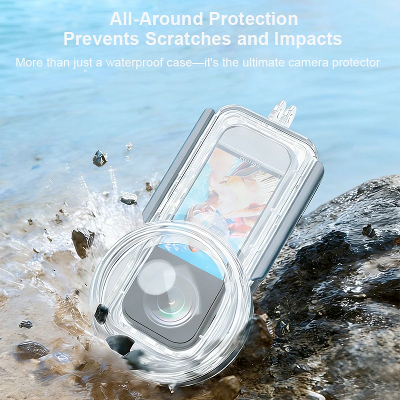 Fully Invisible Diving Case for Insta360 X5,360° Full Invisibility / Eliminates Blind Spots Entirely