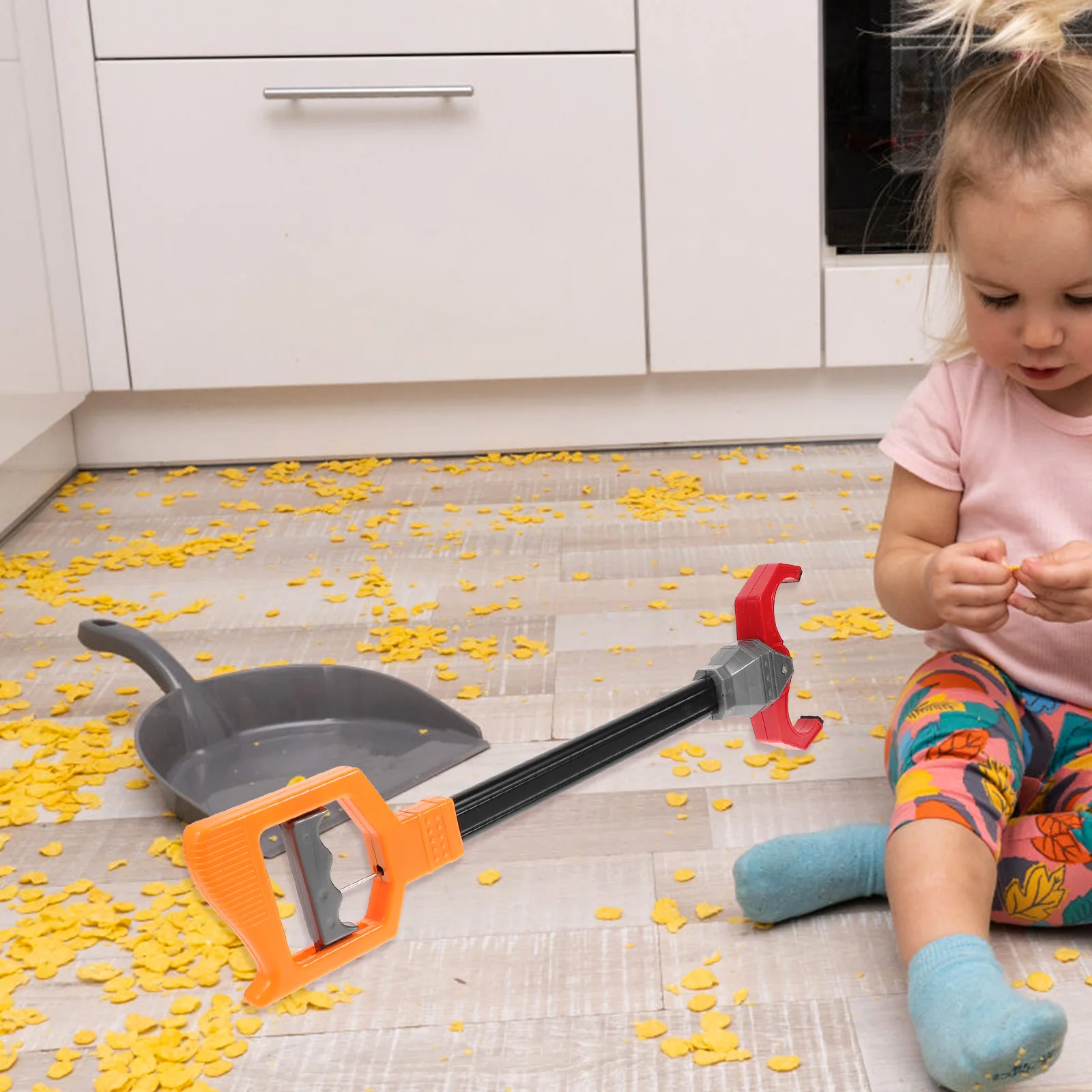 Garbage Clip 1pc Trash Grabber Picker Tool Litter Pickup Tongs Waste Paper Collector Outdoor Cleaning Gadget Random Colour