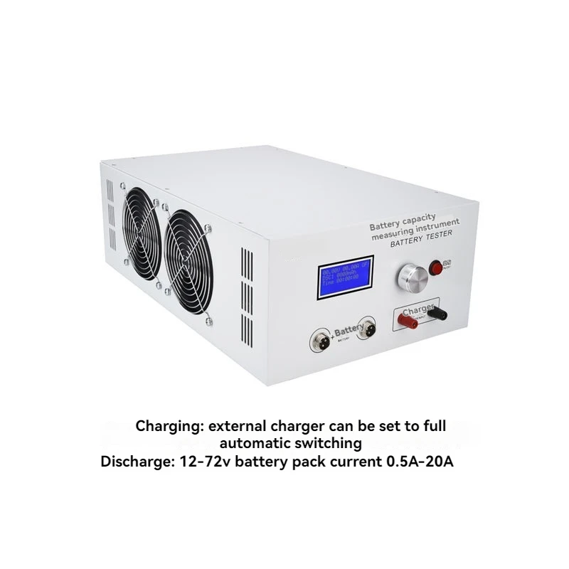 The Battery Capacity Tester Is Suitable For 12V-72V And Can Be Connected To An External Charger For Charging And Discharging Ana