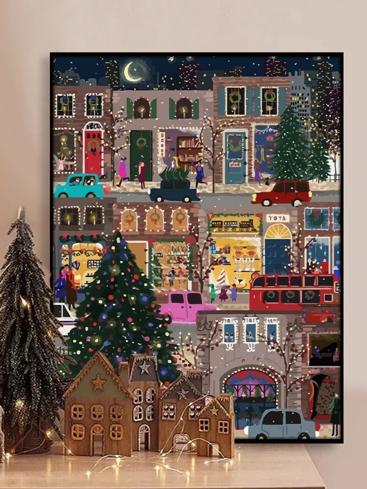 

Цифровая картина маслом «Цисас» ручной росписи: Набор для раскрашивания своими руками, подарок, декоративное полотно, современное минималистичное цветочное искусство