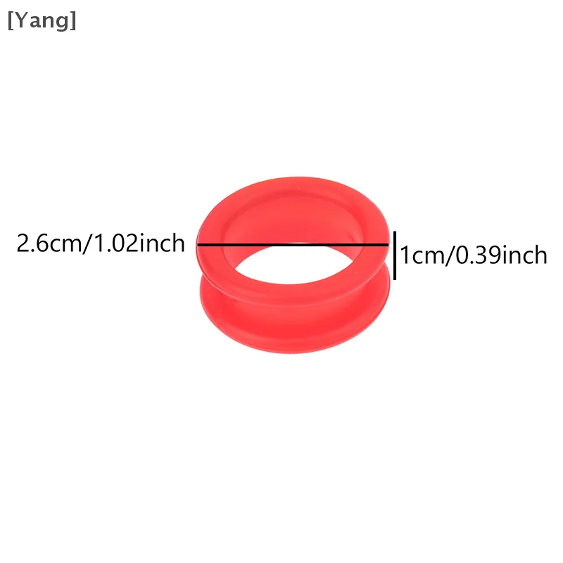 10Pcs Professional Barber Hair Shears Scissors Finger Rings Grips Inserts Soft Silicone Ring For Salon Barbers