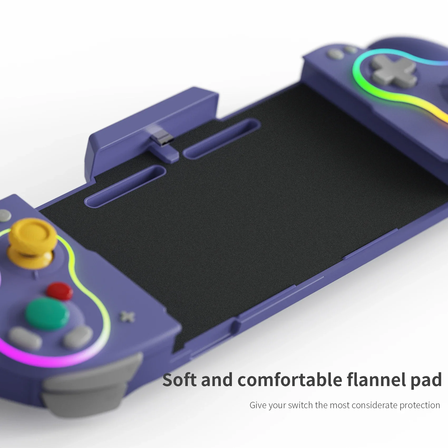 LinYuvo Gamepad nirkabel untuk saklar, Gamepad pengontrol Bluetooth OLED, Gamepad peredam kejut dapat disesuaikan, Thumbstick yang dapat diganti 2025