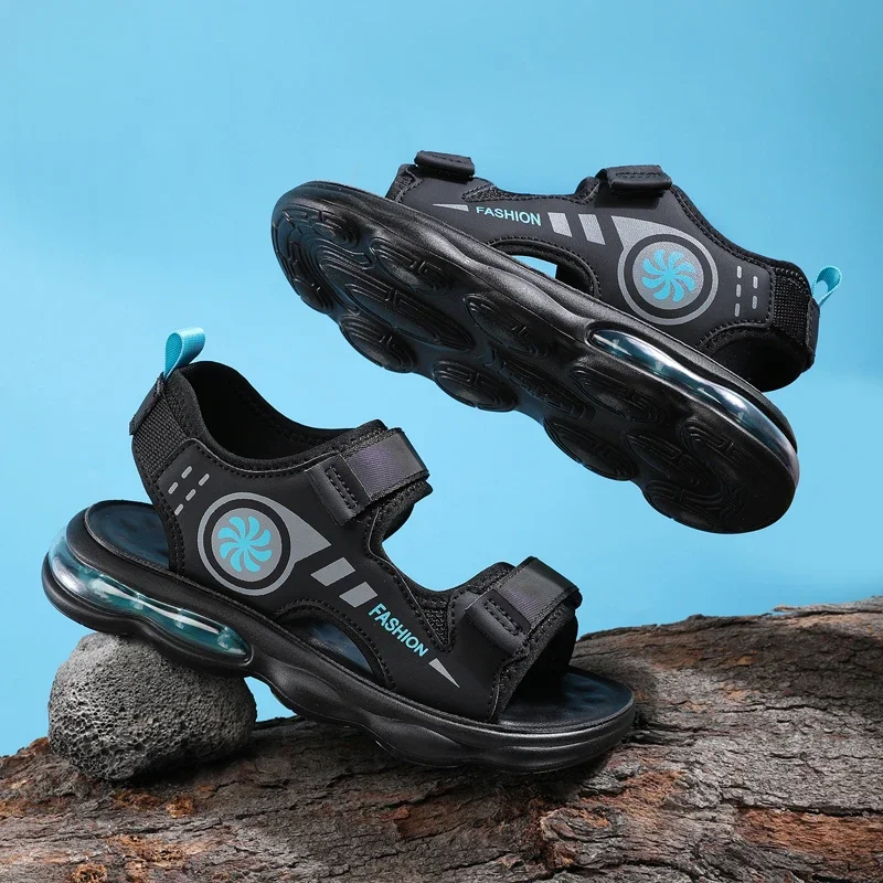 Sandalias deportivas transpirables, Sandalias de verano para niños, Sandalias informales, zapatos cómodos de suela suave para niños, Sandalias antideslizantes a la moda