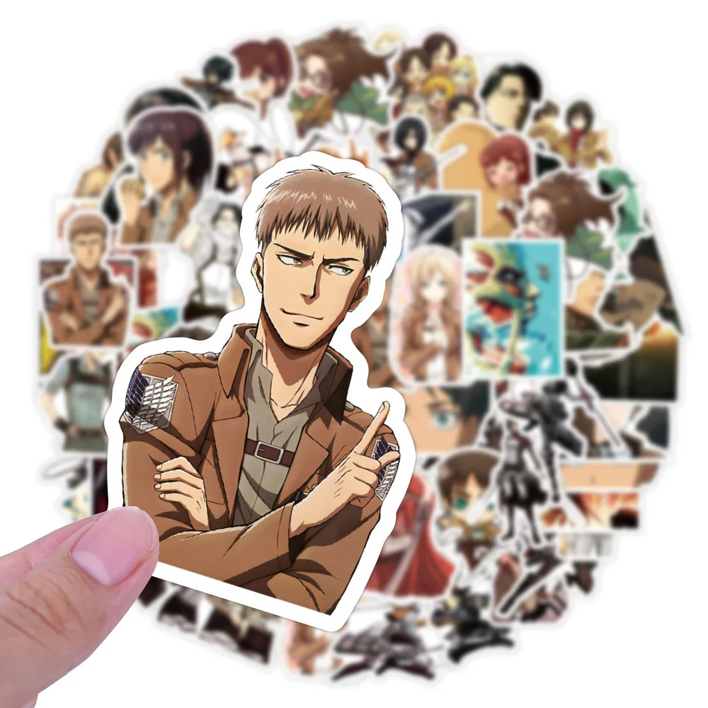 10/30/50/100pcs Classic Anime Attack on Titan Stickers Cartoon Kids Sticker Toys Phone Skateboard Notebook Cool Graffiti Decals