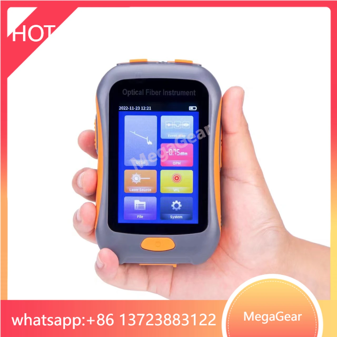 NK2800 МИНИ-оптический рефлектометр во временной области МИНИ-OTDR 3,5-дюймовый сенсорный ЖК-дисплей, длина волны 1550 нм, диапазон 80 км