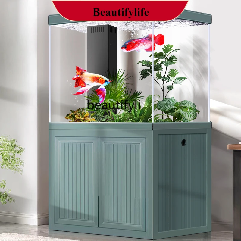 Aluminum Alloy Bottom Filter Dragon Fish Tank Living Room Office Professional High-End Large Aquarium Subareas Screens H