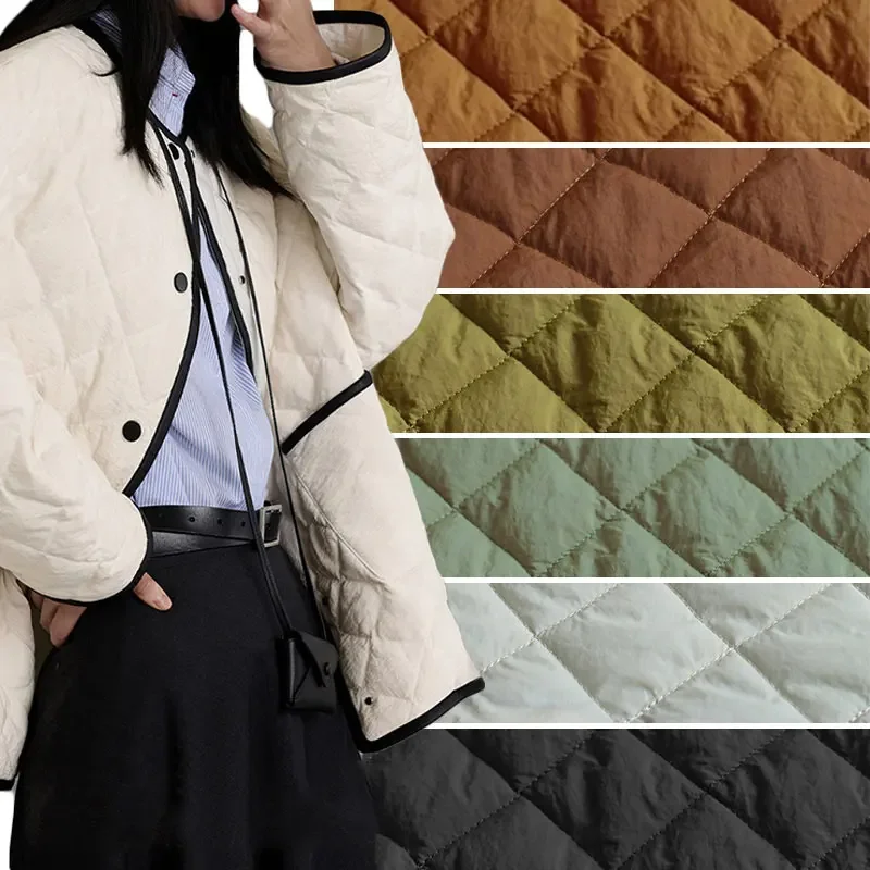 Quilted Cotton DIY Sewing Patchwork Fabric Three Layers Cloth for Down Coat Padded Jacket Home Texture Clothing Handmade Sewing