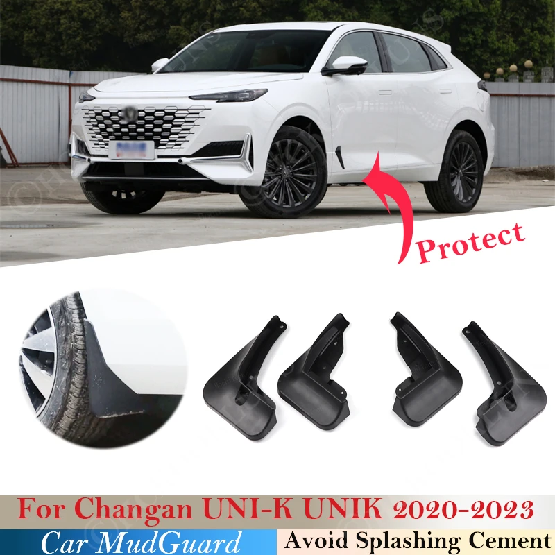 

For Changan UNI-K UNIK 2020-2023 Mudguards Fender Mud Flap Guard Splash Mudguard Car Accessorie Auto Styline Front Rear Mudflaps