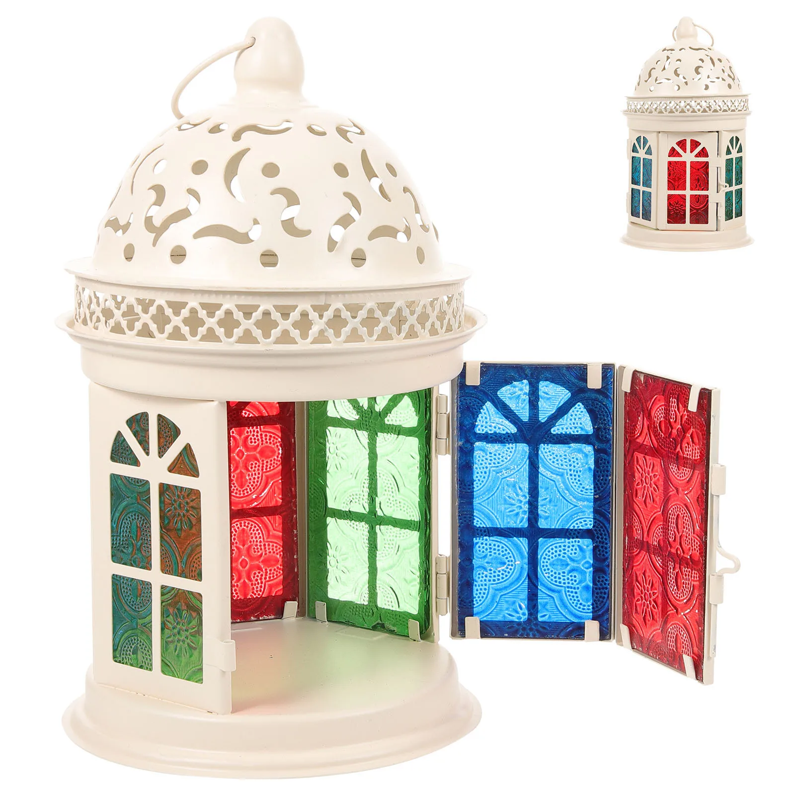 

Vintage Decorative Lanterns Lantern Holder Metal Glass for Indoor Outdoor Wedding Centerpiece Party Lantern Decor