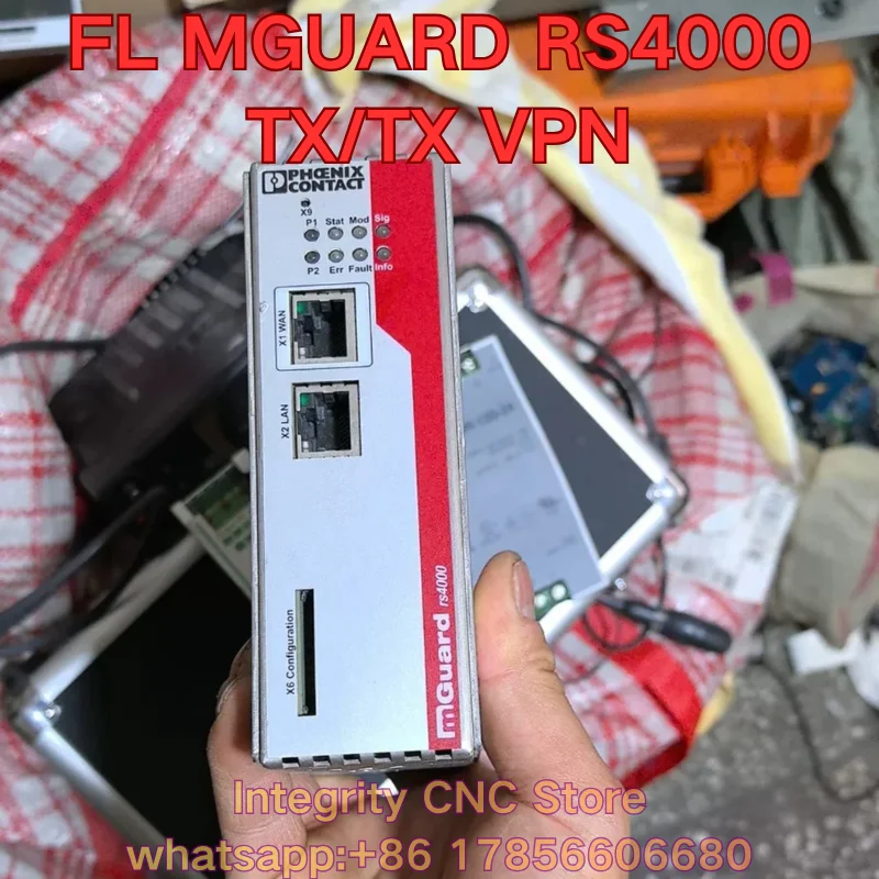 

Second-hand FL MGUARD RS4000 TX/TX VPN PLC module 2200515 functional test is normal