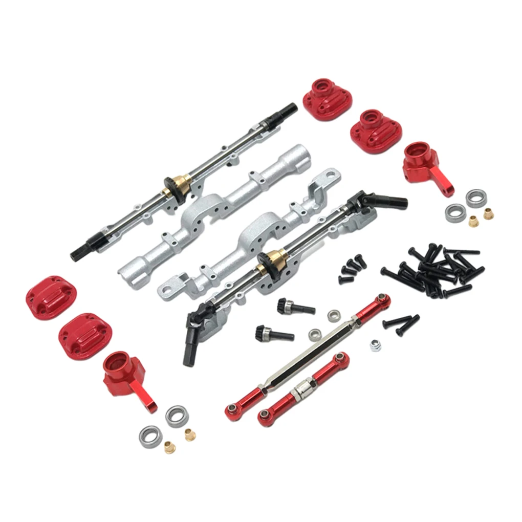 

RCGOFOLLOW 1/12 MN D90 D91 D96 99S Remote Control Vehicle Metal Upgrade Differential Front and Rear Axle Assembly Kits