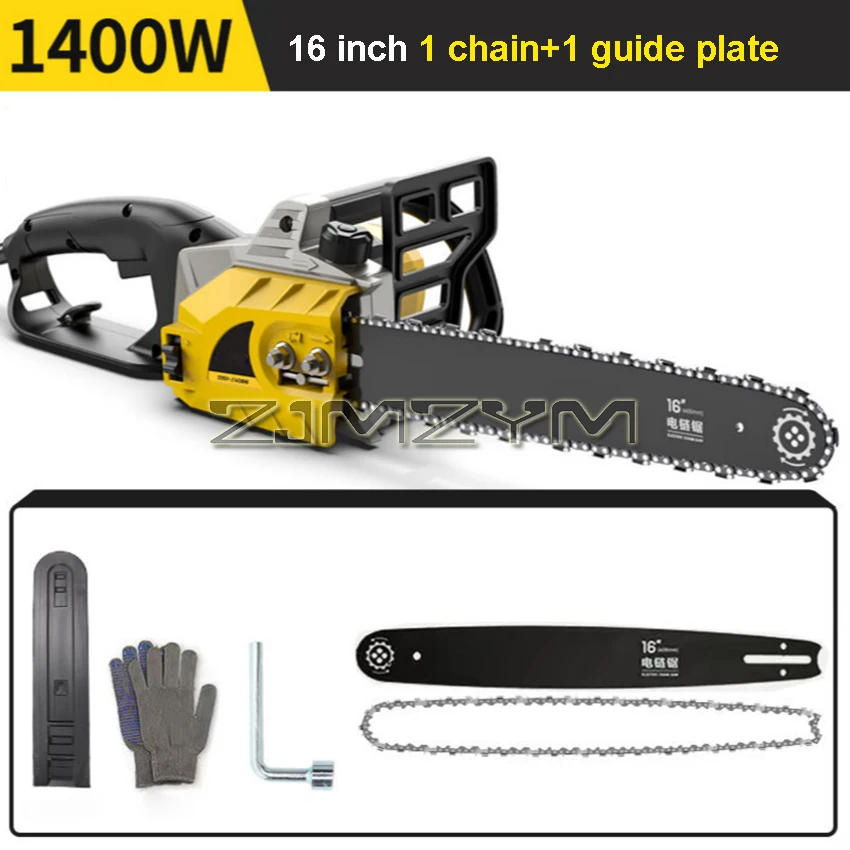 Household Multifunctional Electric Chain Saw Electric Wood Cutting Machine High Power Electric Chain Saw for Garden Trimming