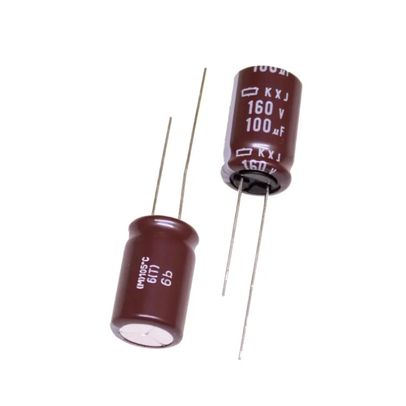 10Pcs/Lot NIPPON CHEMI-CON KXJ Series 160V100uF 12.5X20MM High Frequency Long Life Electrolytic Capacitors