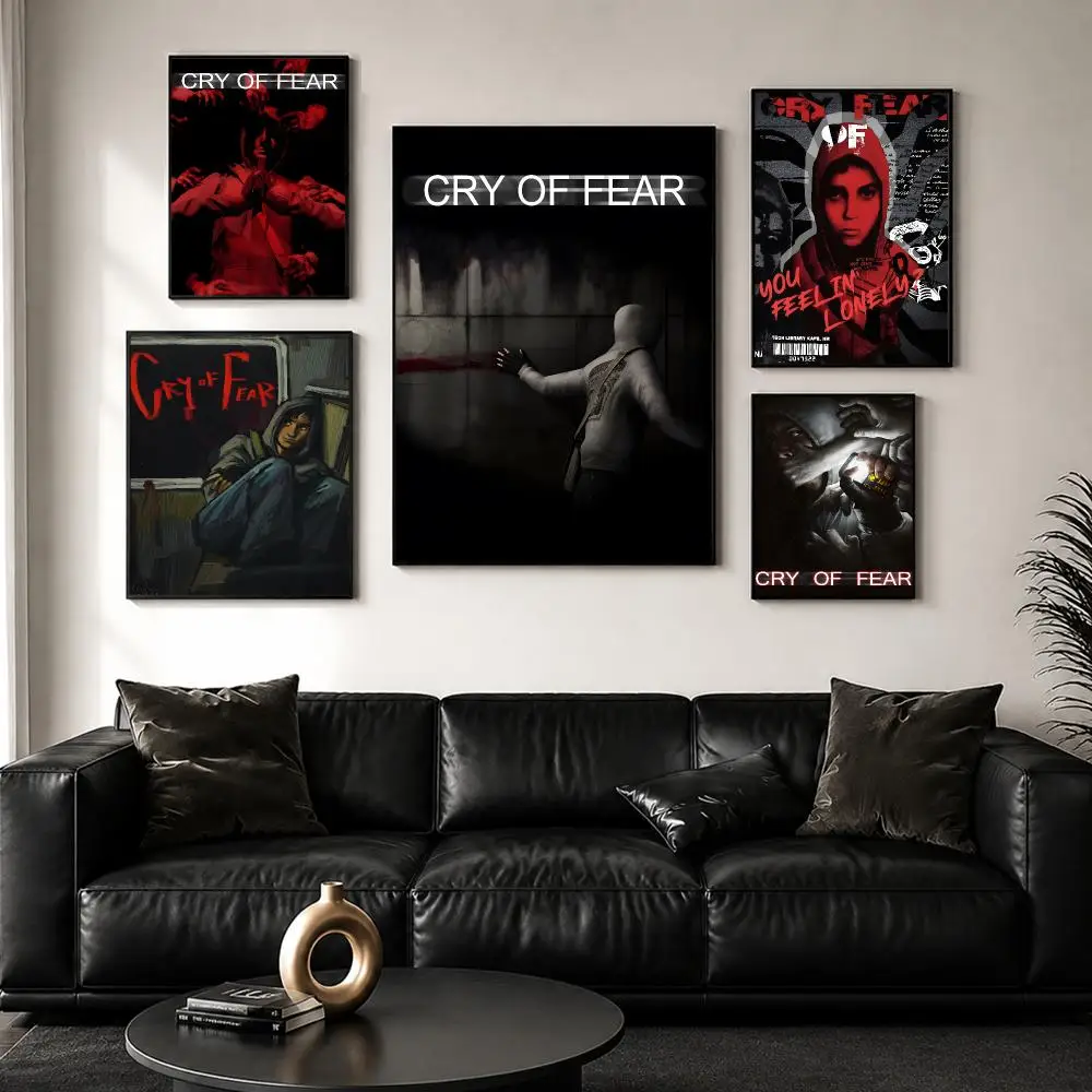 Video Game C-Cry of Fear Poster Perfect Sticker Self Adhesive Wall Art Decor for Home Office Dining Spaces