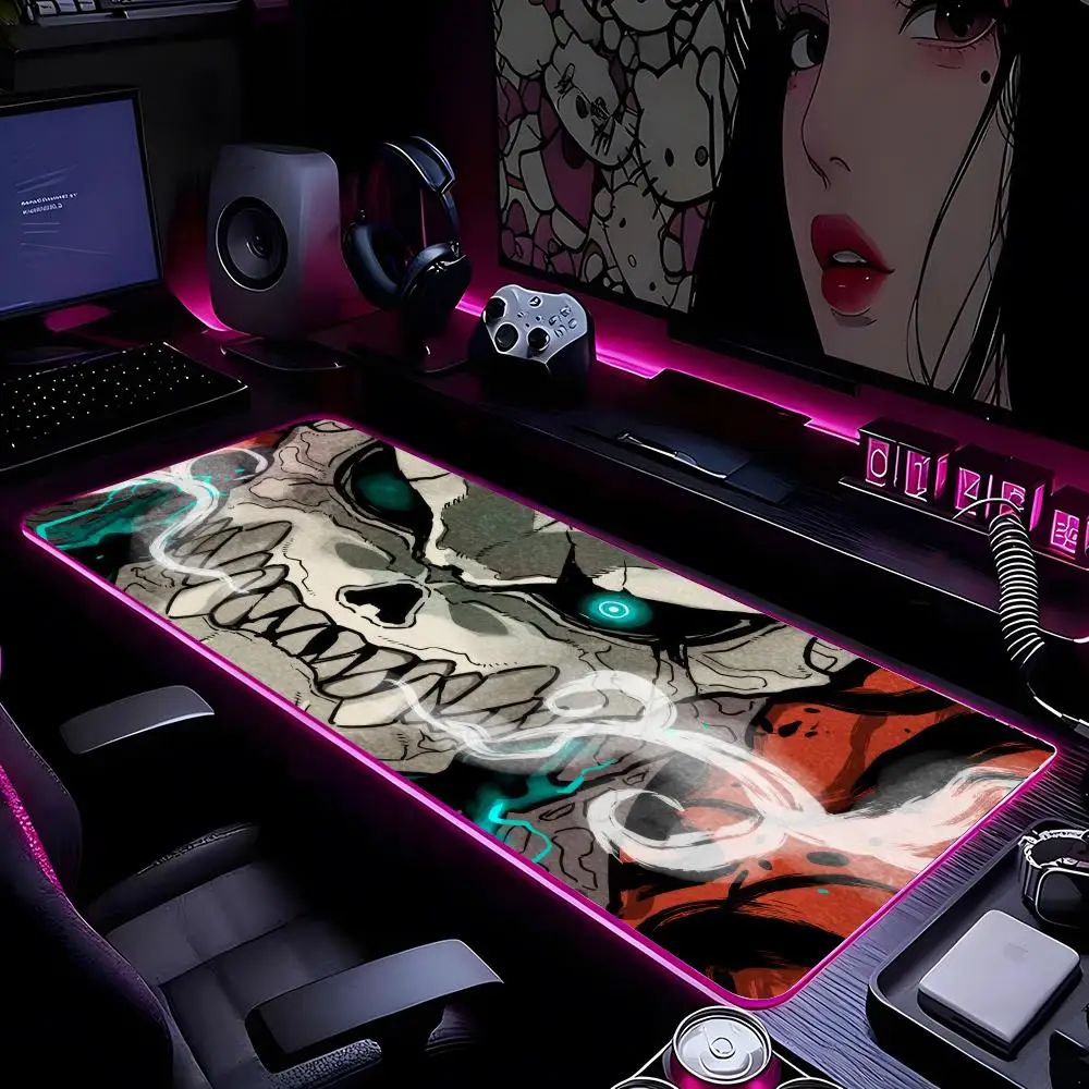 

Аниме Кайдзю No. 8 ковриков для мыши, коврик для мыши с HD-печатью, компьютерные геймеры, запирающийся край, нескользящий RGB коврик для мыши, XXL90x40 см, клавиатура, ПК D