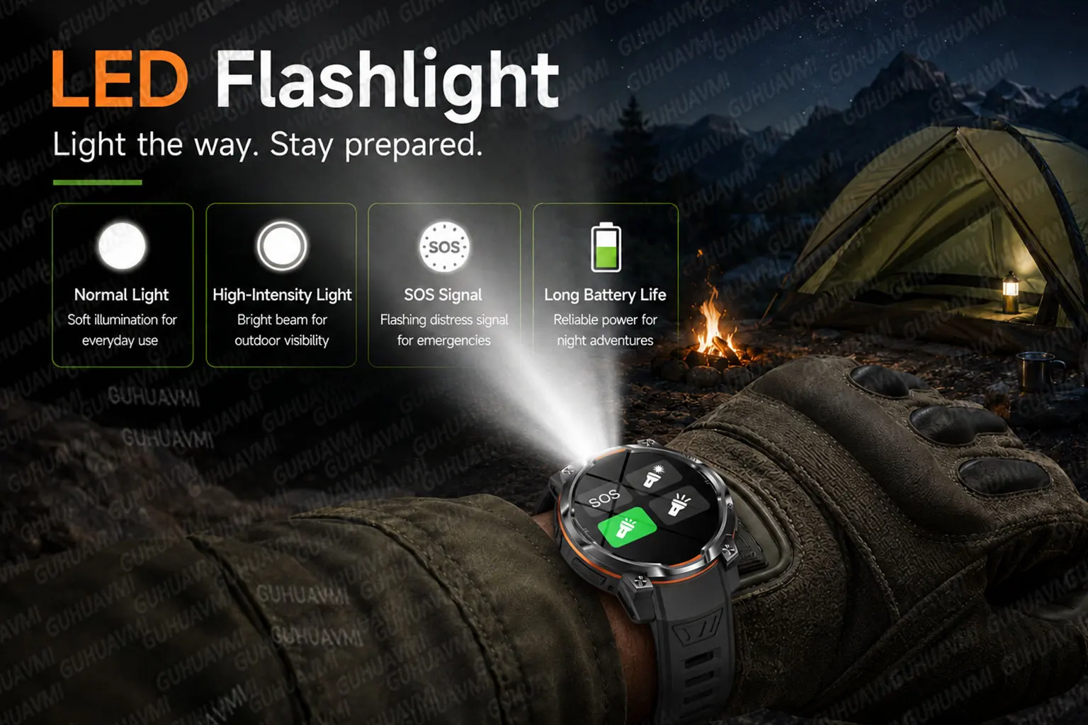 New Upgrade GPS Offline Map Position Smart Watch 1200mAh Battery IPX8 Swim Heart Rate 1.46”AMOLED Screen Men Women Fitness Watch