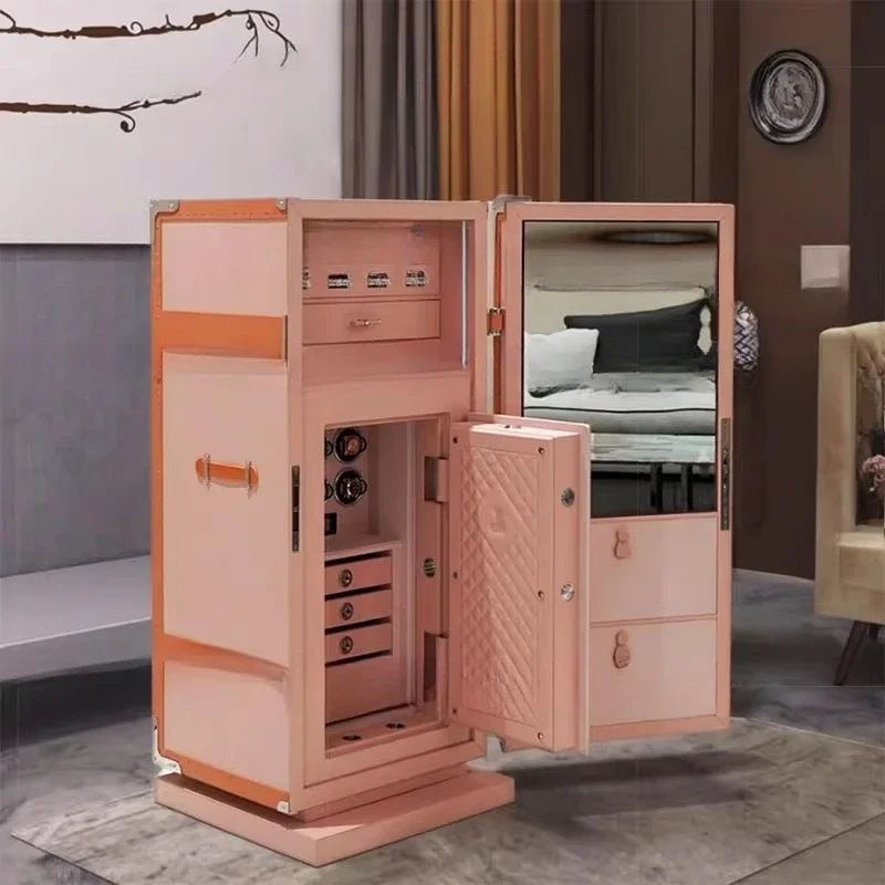 Luxury villa home jewelry cabinet light luxury high-end mechanical lock anti-theft locker