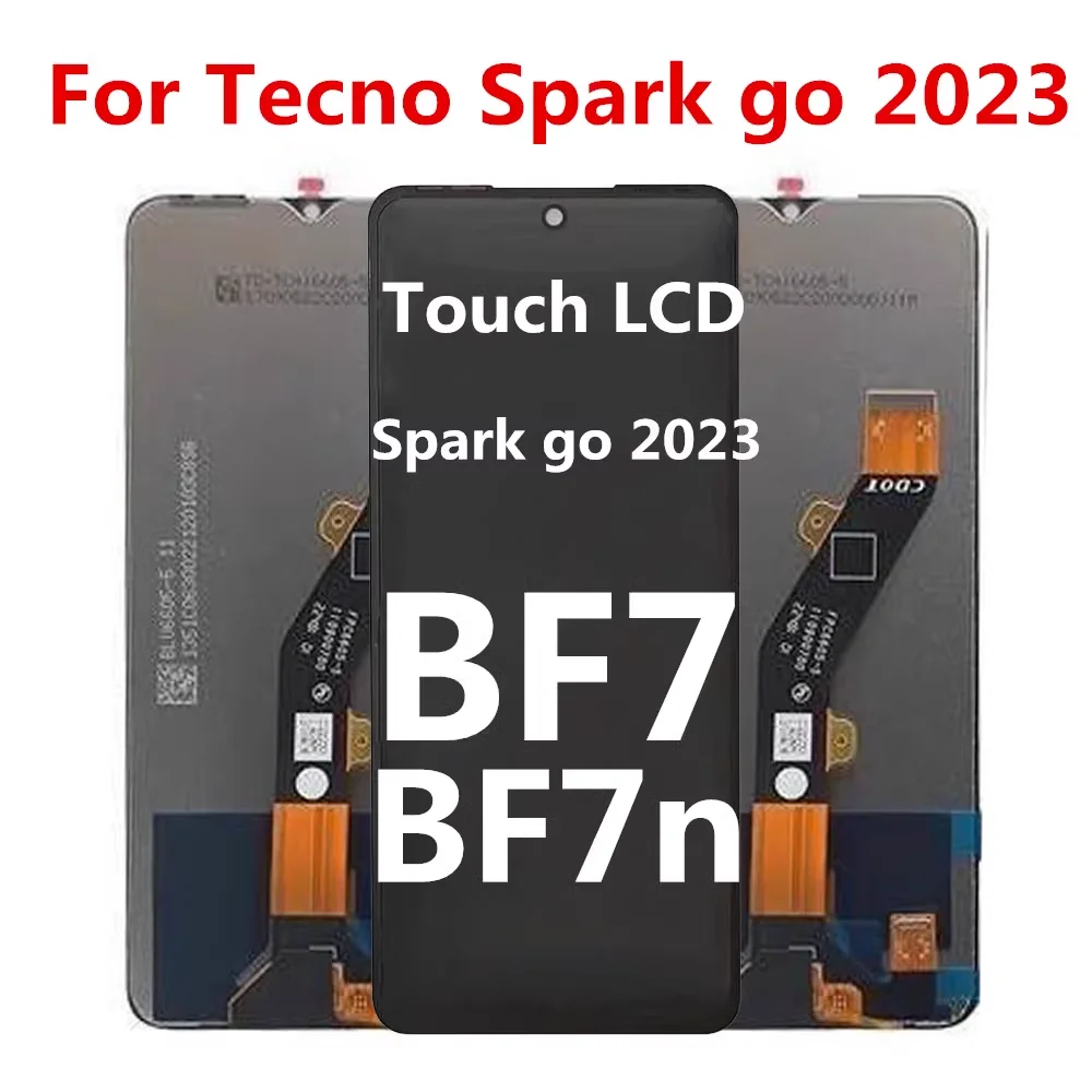 

Original For Tecno Spark Go 2023 LCD BF7 Display Screen Touch Panel Digitizer For Tecno Spark Go 2023 BF7 LCD touch