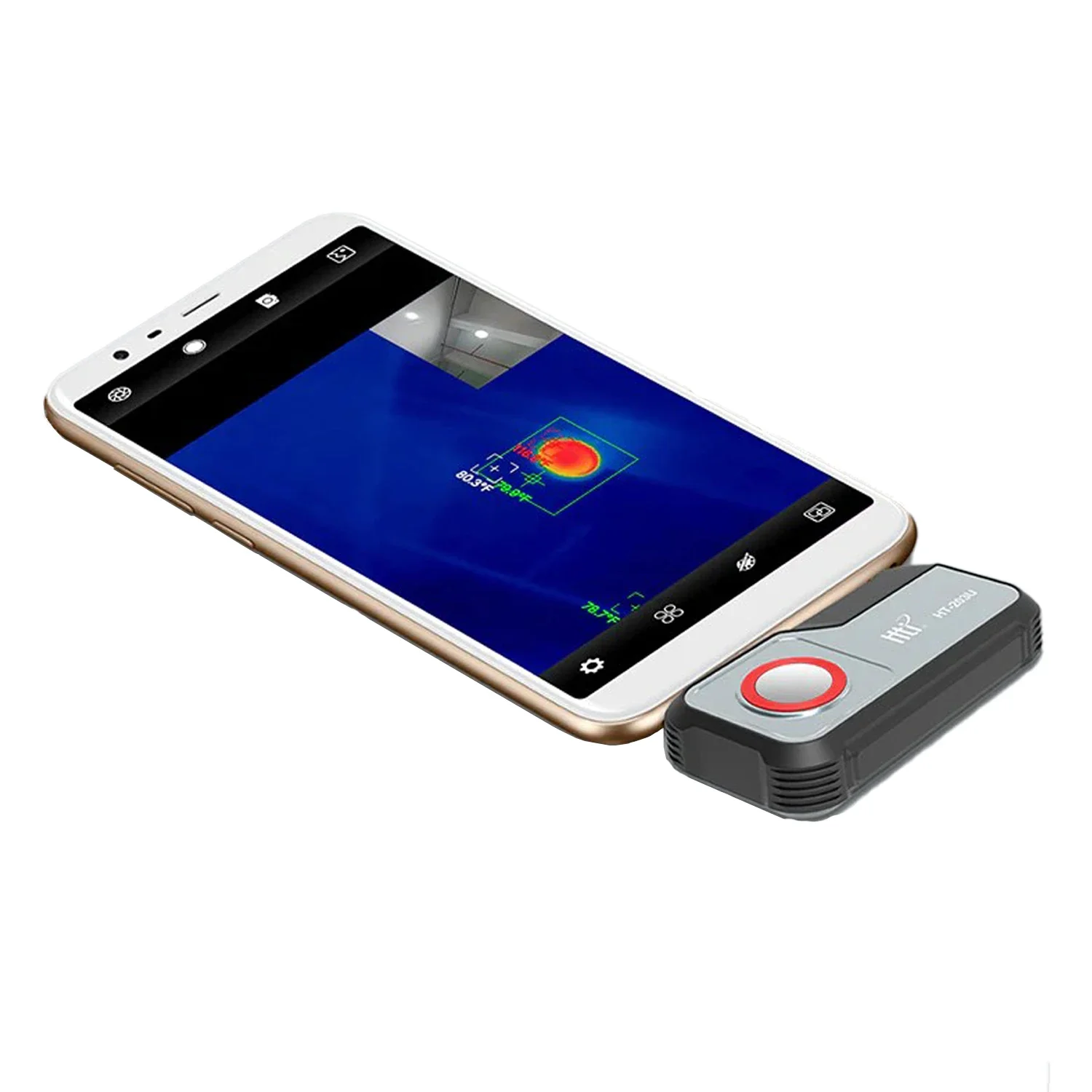 

Hti HT-203U Mobile Camera thermal imager Infrared Optics Heat IR HD Thermal Imaging Camera for iOS Smartphones2025