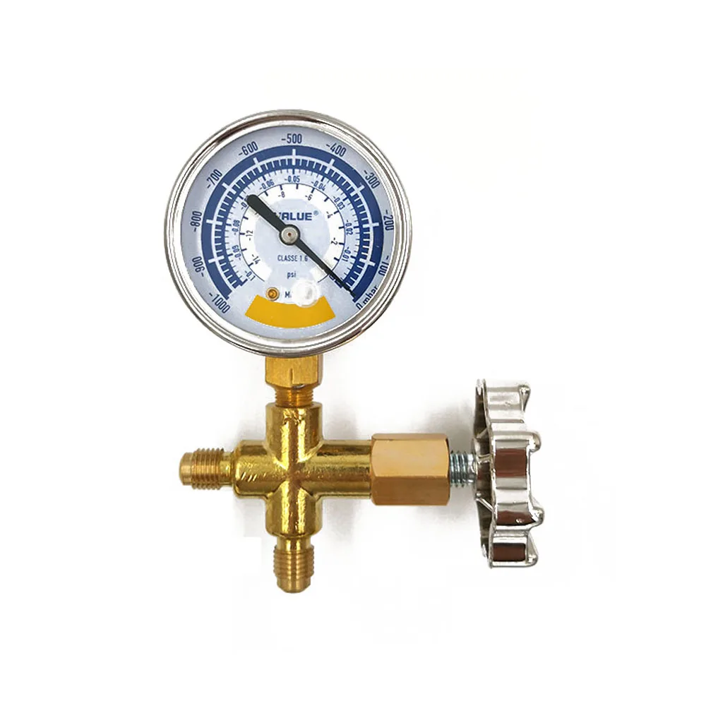 Imagem -06 - Medidor de Pressão de Vácuo de 60 mm Instrumento de Pressão de ar Preciso para Bomba de Vácuo Display de Discagem de 014psi Conector g1 8in