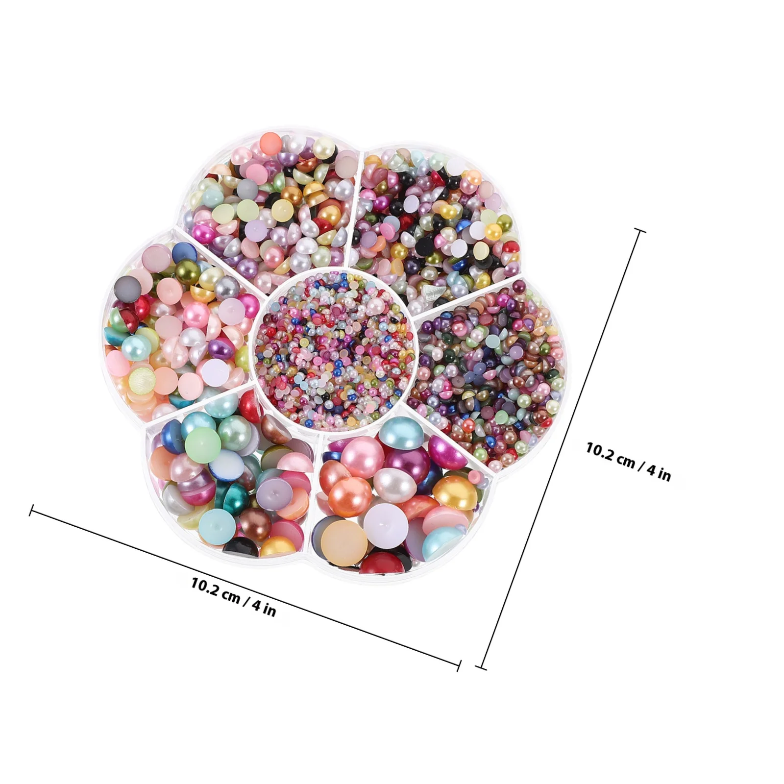 Delicate perle semicircolari rotonde Ciondoli per unghie multifunzione Perle artigianali simulate per decorazioni per la creazione di gioielli per nail art