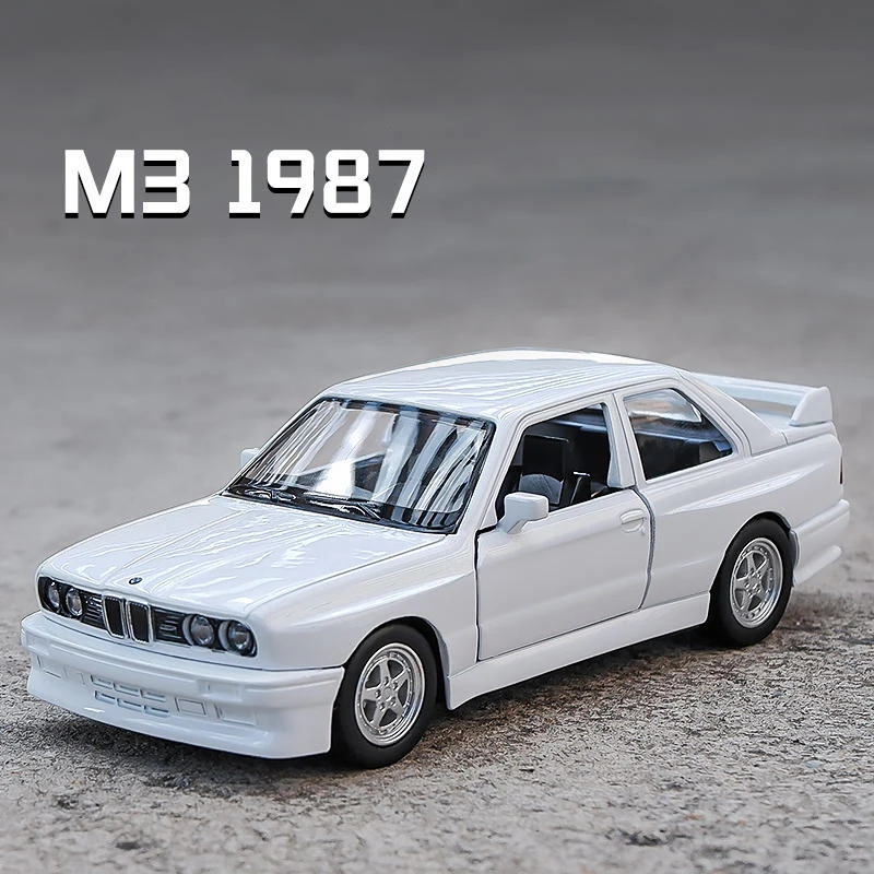 1:36 1987 BMW M3 하이 시뮬레이션 다이캐스트 자동차 금속 합금 모델 자동차, 어린이 장난감 컬렉션 선물 A622