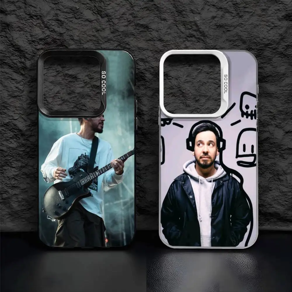 

M-Mike S-Shinoda Musician Phone Case For iPhone 16,15,14,13,12,17,Pro,MAX Black Matte Shockproof Cover