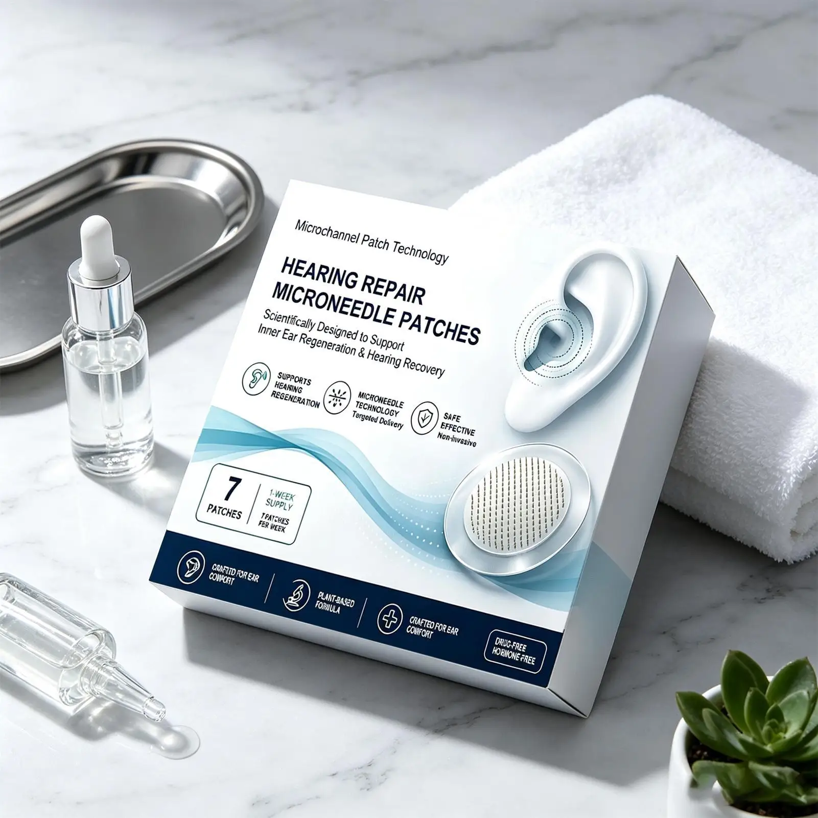 NEW Hearing Repair Patch 7-Piece Natural Fast-Acting Soothing Nourishing Ear Soothing Patches For Home Office Daily