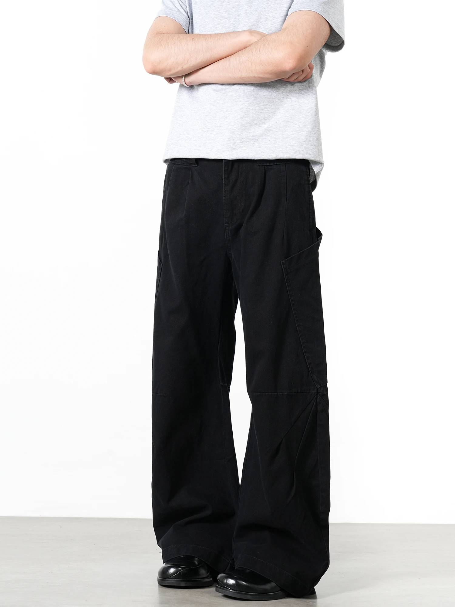 

American Retro Work Pants Men's Loose Casual Drapey Knife ape ket Design Youthful Everyday Wear All Season Long