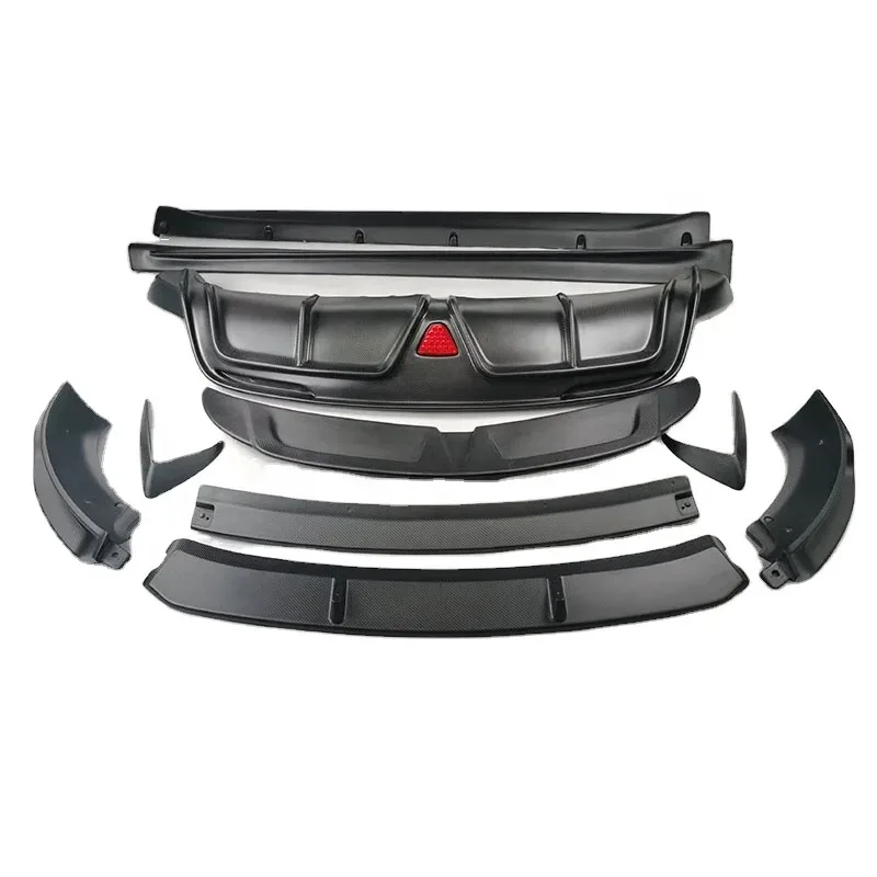 

Car Body Kits Front Bumper Lip Spoiler Model Y Carbon Fiber Front Lip Side Skirts Rear Wing for