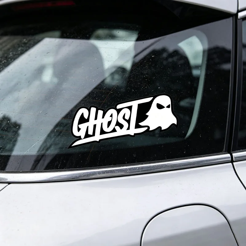 Cute Ghost Decorations Car Body Stickers Car Stickers Motorcycle Helmets Laser Reflective Creative Shading Scratches