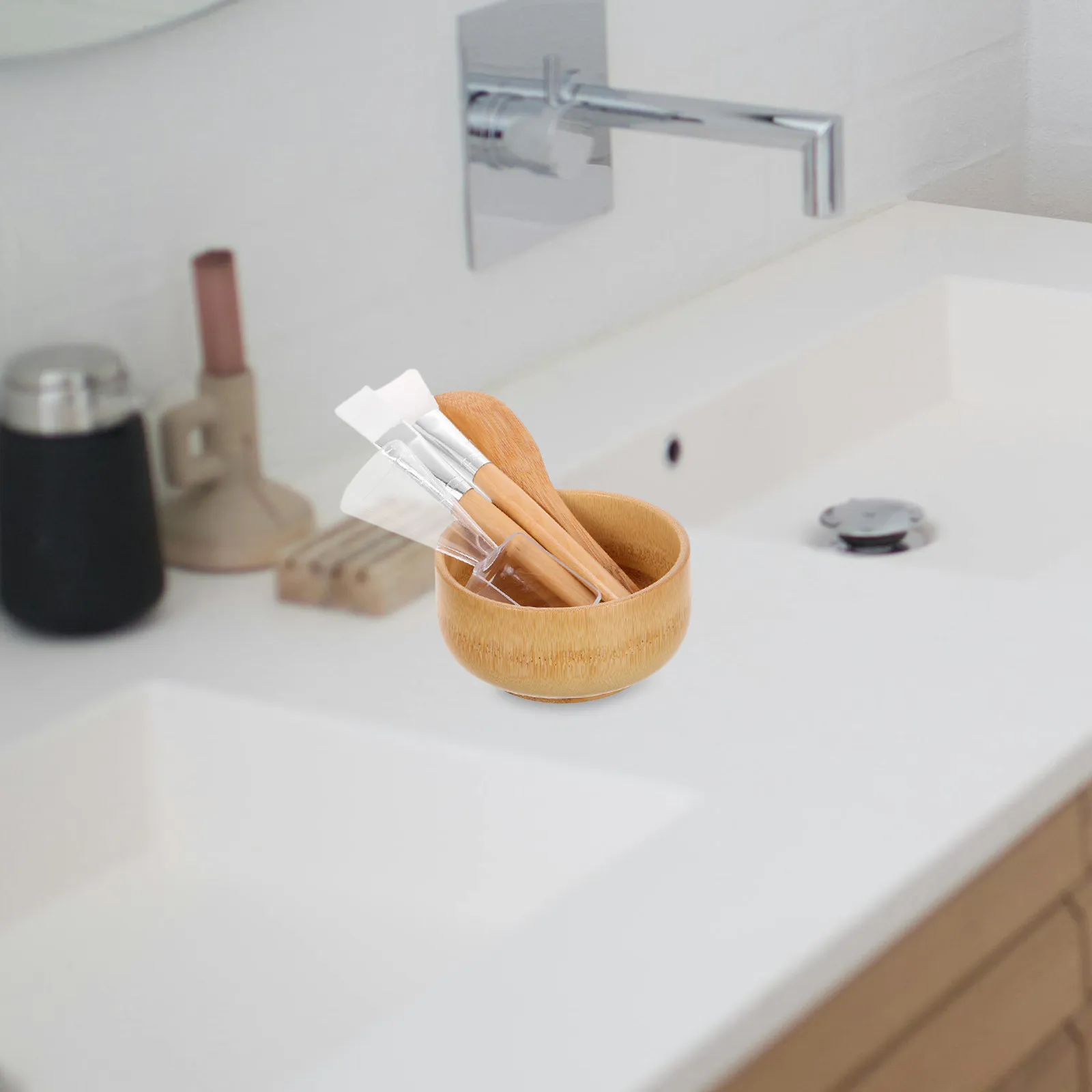 5 Pcs Facial Bowls Esthetician for Water Essential Oil Brow Tinting Mixing Beauty Tool Face Mask Applicator