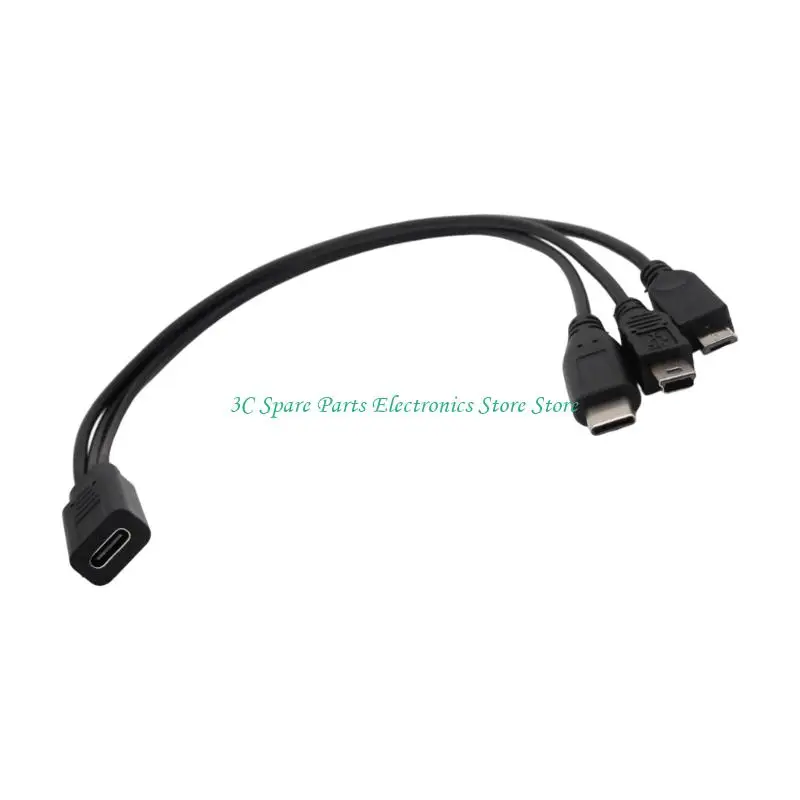 كابل شحن SZ USB من النوع C سلك نقل البيانات لشحن الأجهزة المتعددة في وقت واحد #3