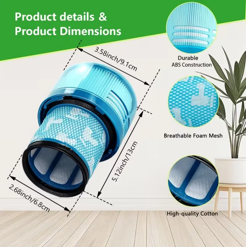 For Dyson V15 V11 SV14 Washable Filter Hepa Cordless Stick Vacuum Cleaner Spare Parts Hepa Post Filter Clean Replacement Part