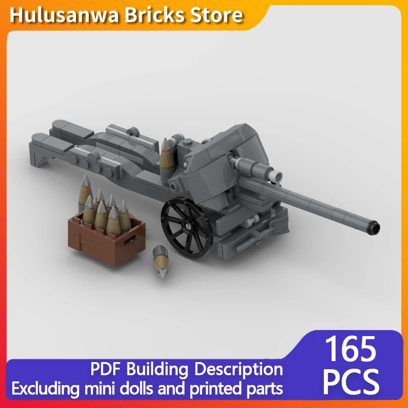 

Anti Mech Field Cannon Model MOC Building Bricks War Equipment Modular Technology Gifts Holiday Assemble Children Toys Suit