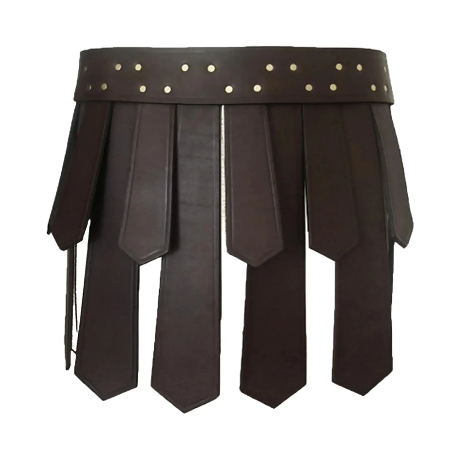 

Roman Tassel Skirt Cosplay Costume High Waist Props Roman Soldier Costume Brown