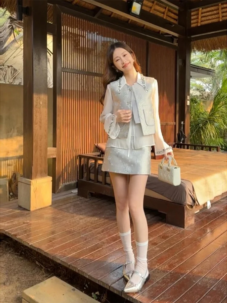 

High Waist A-Line Skirt New Chinese Sle Spring 2026 Polyester Fiber Ci Commute Ladies Skirt Meat Concealing